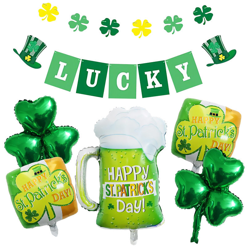 St. Patrick's Day Foil Balloon Set Party Decoration 8