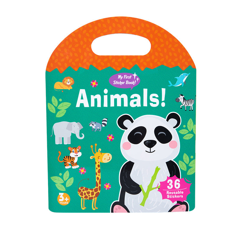 Portable Educational Sticker Book Flat Puzzle Toy Paper Material 8