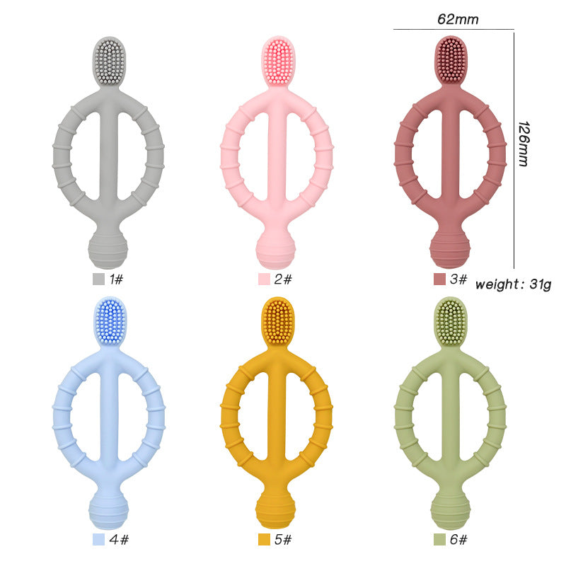 Silicone Baby Teething Toy Grip Puzzle Shape for Infant 2