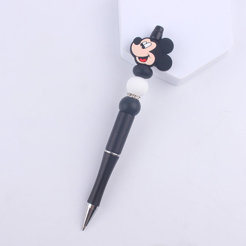 Cartoon Pattern Silicone Beaded Pens Handmade Novelty Pen Gift 13