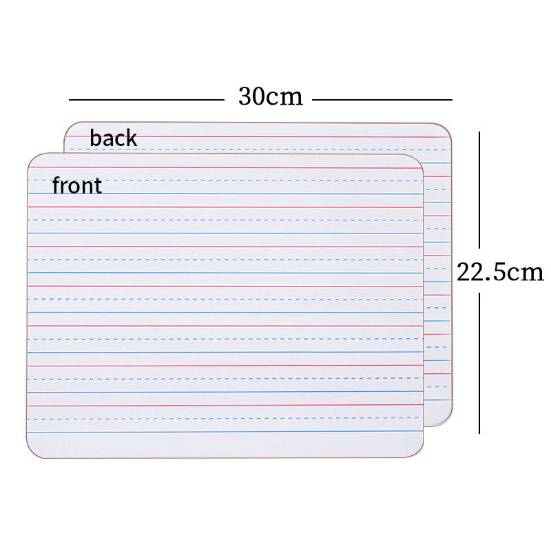 Melamine Double Sided Dry Erase Lapboard Educational Toy 30cm 9