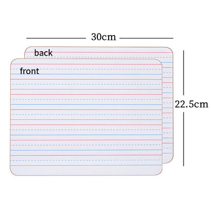 Melamine Double Sided Dry Erase Lapboard Educational Toy 30cm 9