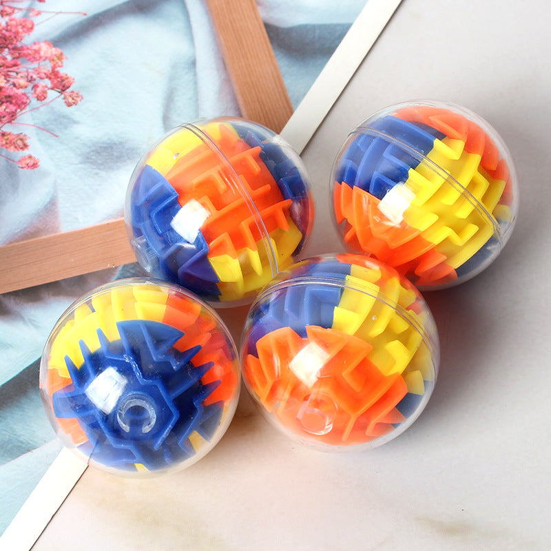 Plastic Puzzle Ball Bead Maze Educational Toy 5.5cm 4