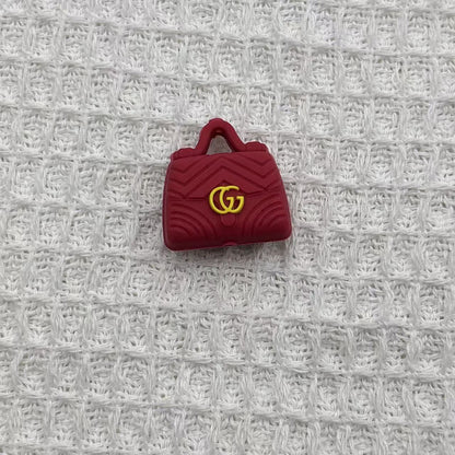 20Pcs Silicone 3D Focal Beads Brand Bag Multi Color with Logo Detail 6