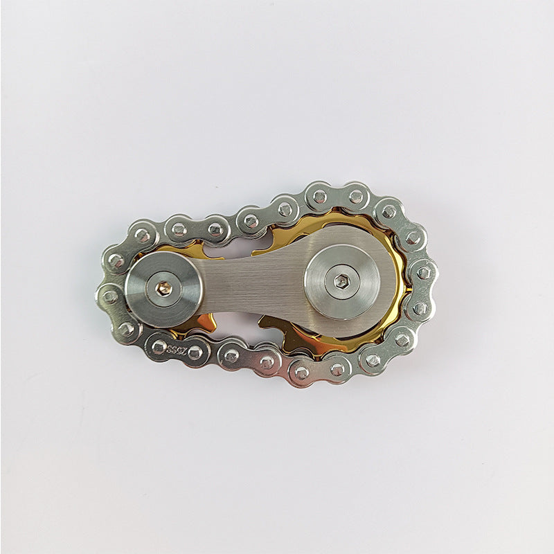 Stainless Steel Fidget Spinner Gear Chain EDC Metal Fidget Toy 5