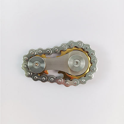 Stainless Steel Fidget Spinner Gear Chain EDC Metal Fidget Toy 5