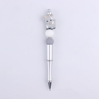 Cartoon Animal Silicone Beaded Pens Handmade Novelty Pen Gift 13