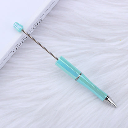 Handle Gradient Color Beadable Ballpoint Pens DIY Rainbow Opal Craft Supplies 6