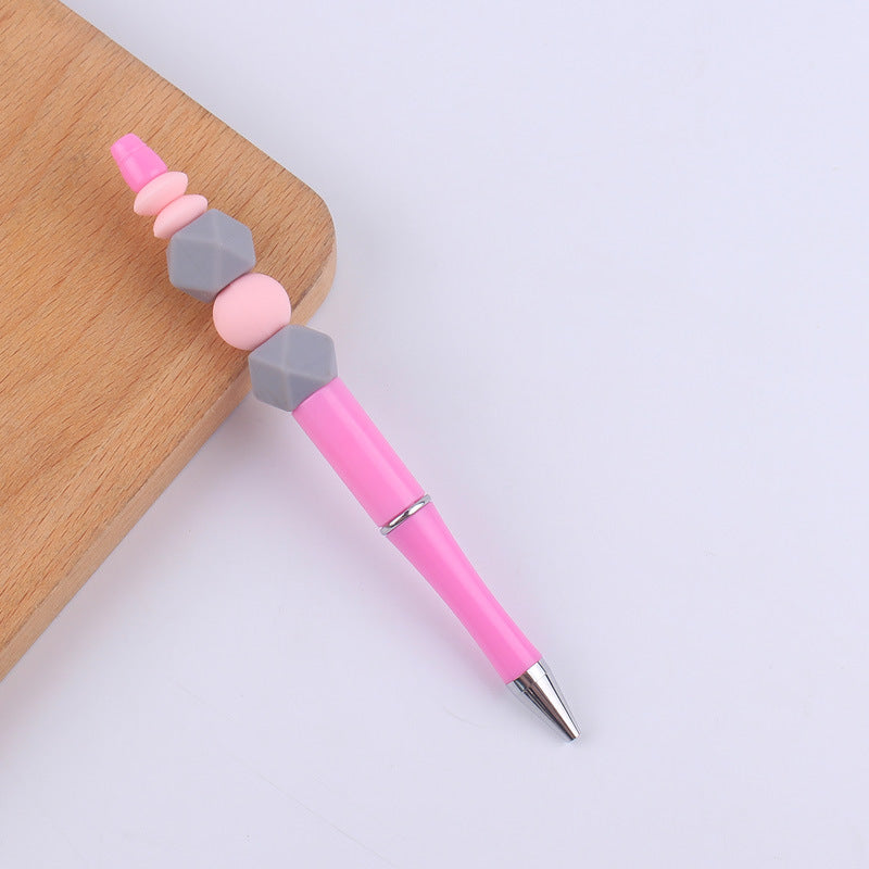 Colored Silicone Beaded Pens Handmade Office School Supplies Set 10