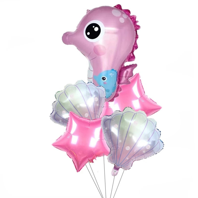 Ocean Animal Theme Foil Balloon Set Birthday Party Decoration 6
