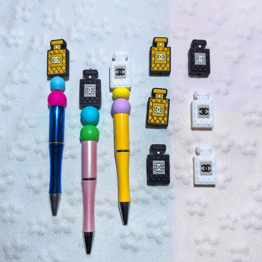 20Pcs Silicone Focal Beads Perfume Bottle Three Color Design 4