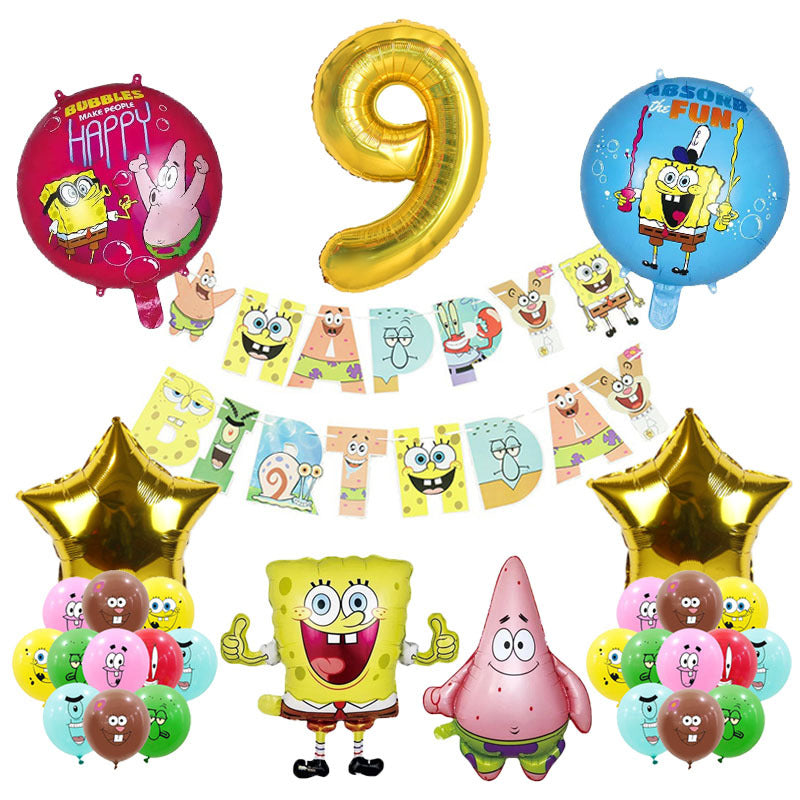 SpongeBob SquarePants Foil Balloon Set Birthday Party Decoration 2Set 11
