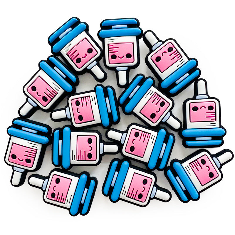 20pcs Silicone Focal Beads Syringe Design Front Facing 3