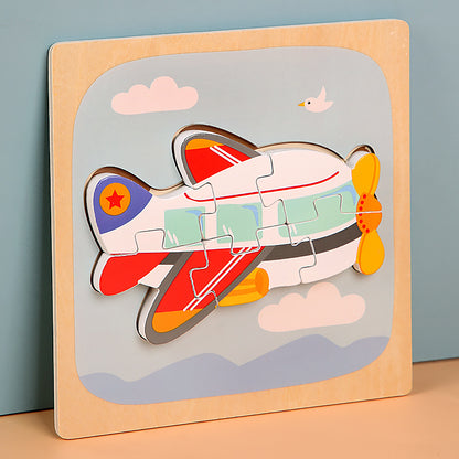 Wooden 3D Animal Puzzle Educational Toy for Kids 15cm 14