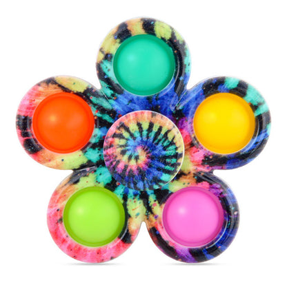 Silicone Pop It Fidget Toy Flower Shape Sensory Toy 4