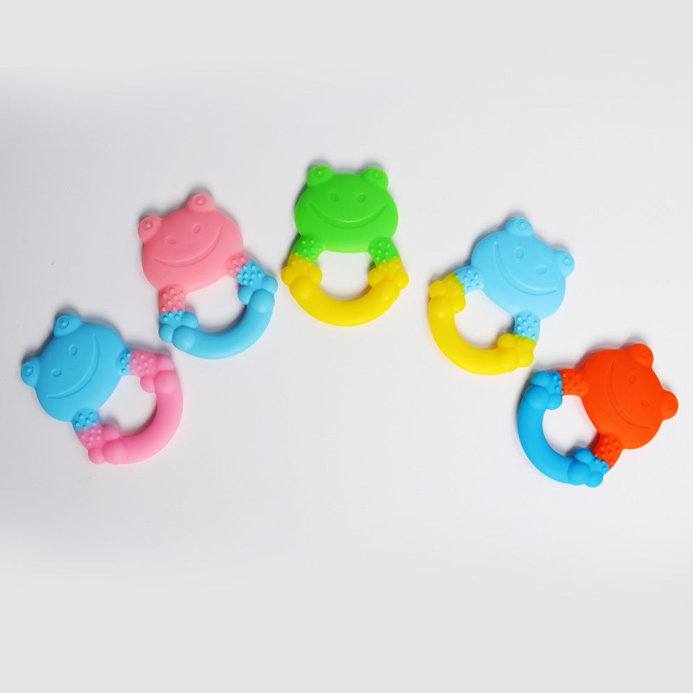 Frog Silicone Teething Toy Baby Teether 3 Pack 5