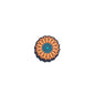 20Pcs Silicone Focal Beads Sunflowers Front Facing