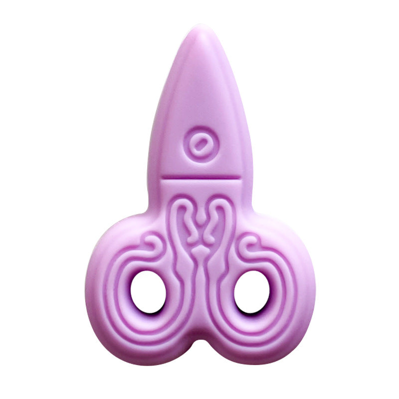 20Pcs Silicone Focal Beads Creative Scissors Front Facing Design 10