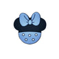 20pcs Silicone Focal Beads Round Ear Mouse Character with Bow 7