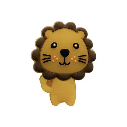20pcs Silicone Focal Beads Lion Face with Mane Design 11