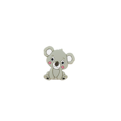 Silicone Focal Beads Animal Koala Tilted Head Pose 9