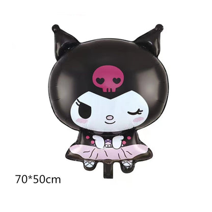 Sanrio Kuromi Melody Foil Balloons Birthday Party Decoration 5pcs 9
