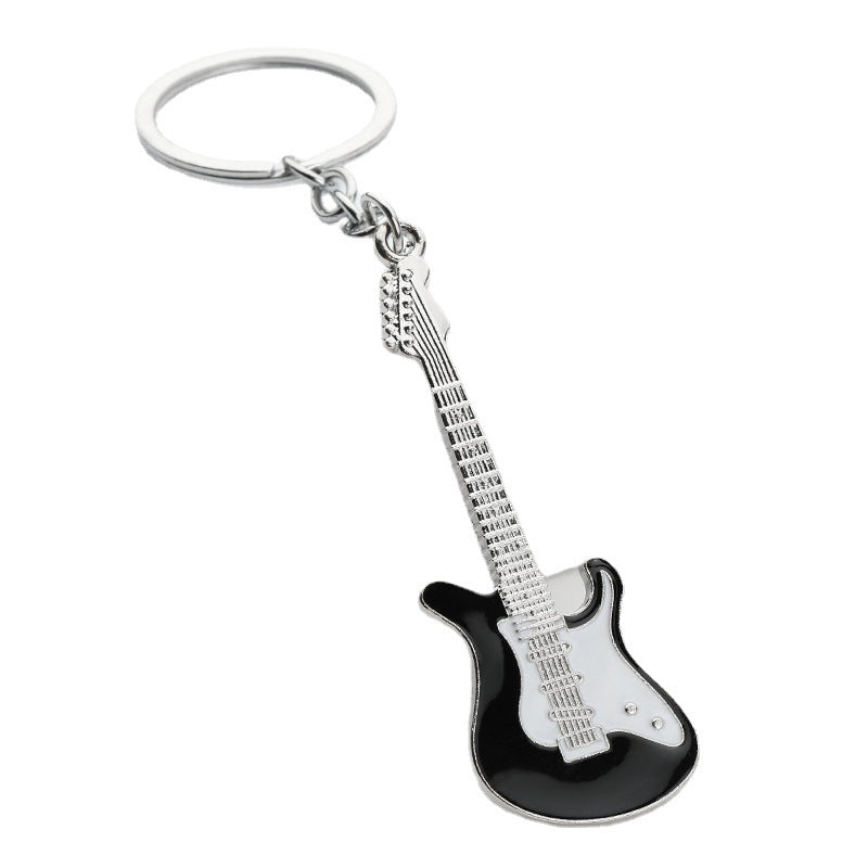 Metal Guitar Keychain Zinc Alloy Music Charm Accessory 5