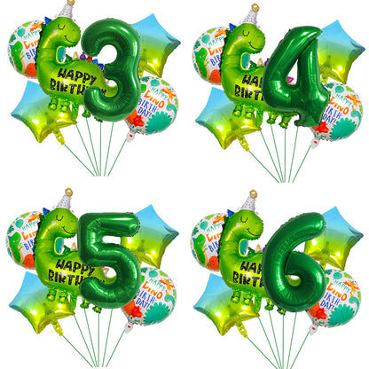 Dinosaur Foil Balloon Set Birthday Party Decoration 1Set