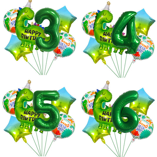 Dinosaur Foil Balloon Set Birthday Party Decoration 1Set