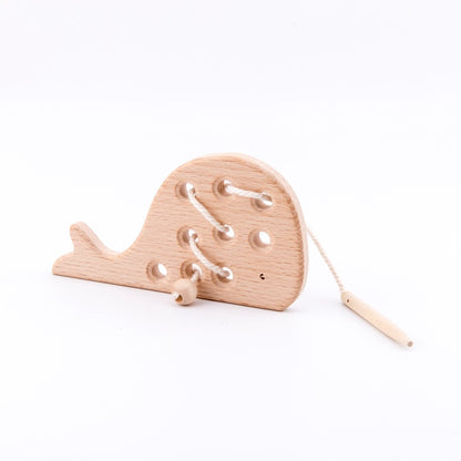 Wooden Threading Animal Toys Montessori Fine Motor Skills 4