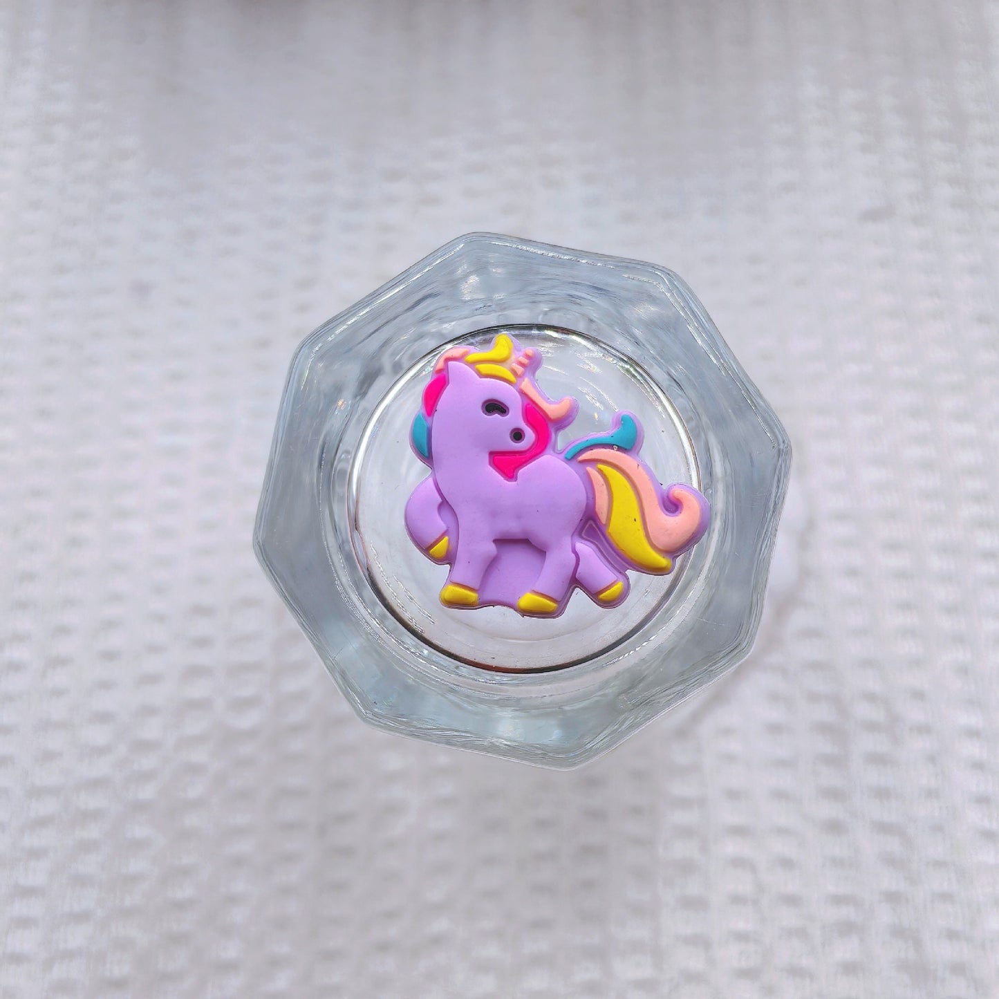 20Pcs Silicone Focal Beads Colorful Unicorn Sitting Pose 7
