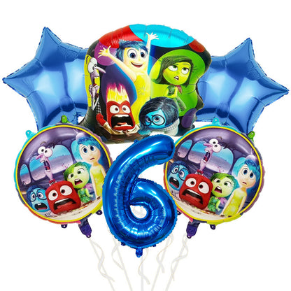 Inside Out Foil Balloon Set Kids Birthday Party Decoration 5pcs 10pcs 28