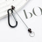 Beadable Carabiner Keychain Metal DIY Craft Supplies 5.4g 6