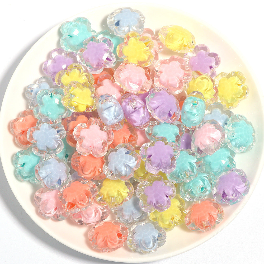 100 Pack Transparent Multi-Style Acrylic Beads Bracelet Accessories 53