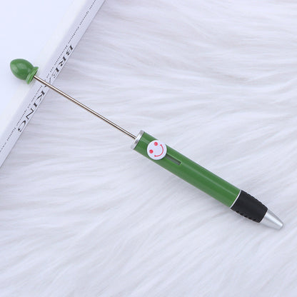 Creative Diy Printable Logo Happy Expression Plastic Beadable Ballpoint Pen 20