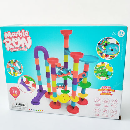 Plastic Marble Run Assembled Three-Dimensional Track Toy 24.5cm 12