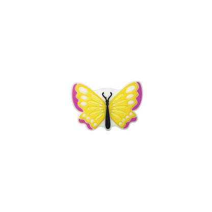 20Pcs Silicone Focal Beads Cartoon Animal Butterfly Flat Design 11