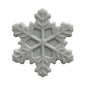 20pcs Silicone Focal Beads Snowflake Front Facing Detailed Design 12