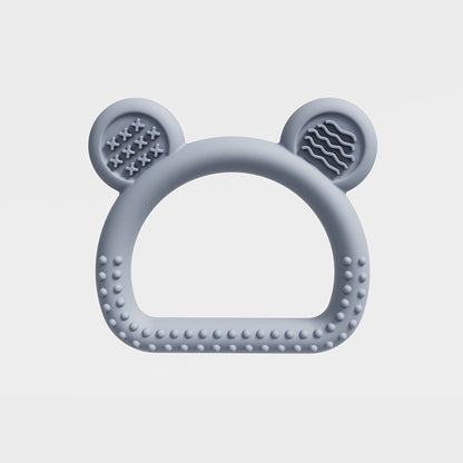 Bear Head Silicone Teething Toy Handheld for Baby 80x72x14mm 7