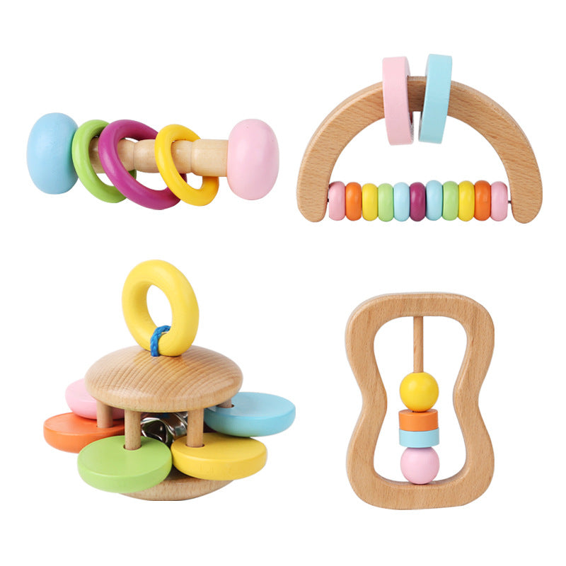 Wooden Hand Bell Montessori Toys Educational Music Equipment 5