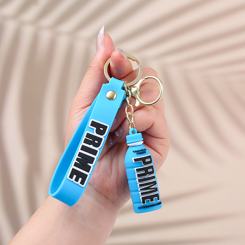Creative Prime Drink Bottle PVC Keychain Soft Rubber Charm 3