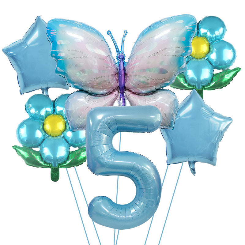 Butterfly Foil Balloon Set Birthday Party Decoration 40 Inch 7