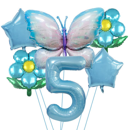 Butterfly Foil Balloon Set Birthday Party Decoration 40 Inch 7