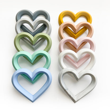 Heart Shaped Silicone Teething Toy for Baby 3