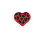 20Pcs Silicone 3D Focal Beads Love Leopard Heart Pattern 10