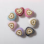 10pcs Heart Bear Rhinestone Acrylic Focal Beads 27.5x24.6mm