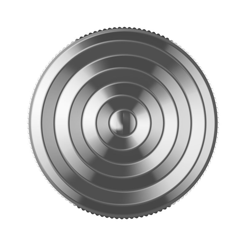 Stainless Steel Fidget Spinner Pendant Necklace with Spiral Ripple Design 4
