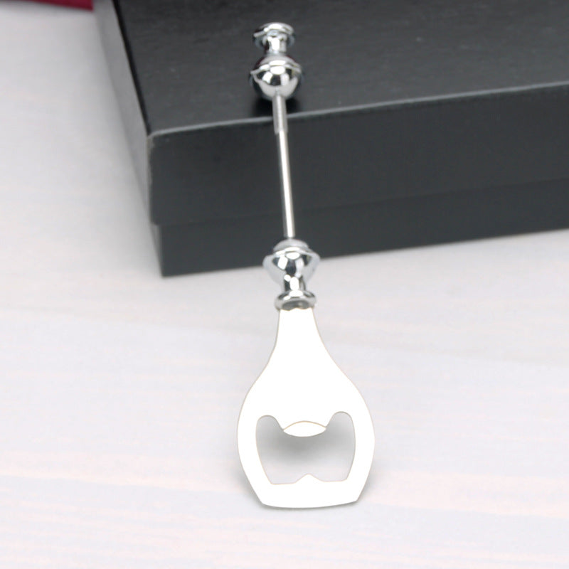 Stainless Steel Beadable Bottle Opener DIY Craft Supplies 6