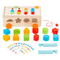 Wooden Shape Pairing Montessori Toys for Toddlers 24.5cm 5
