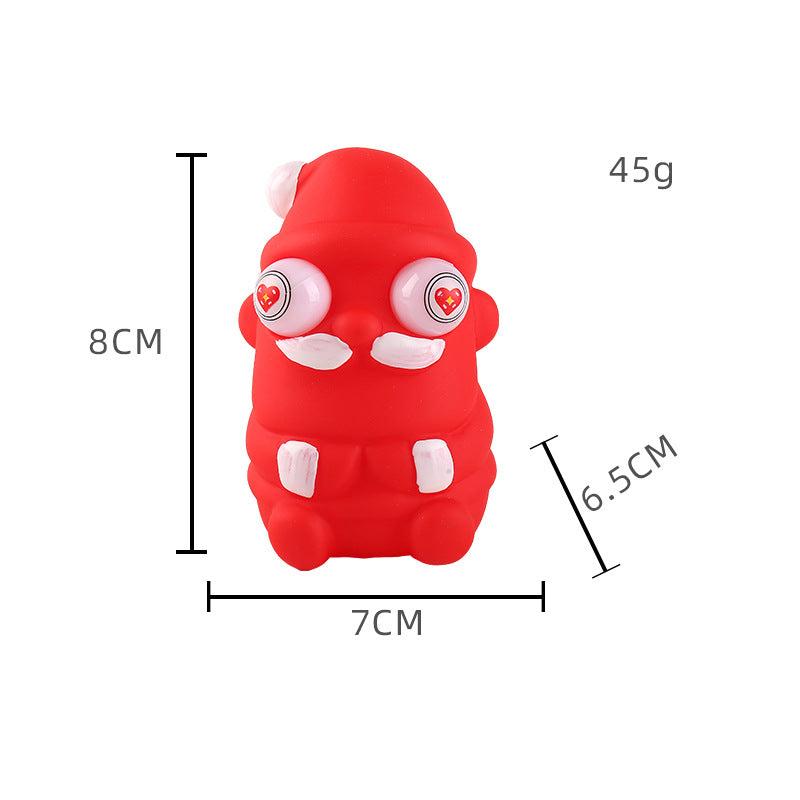 PVC Christmas Eyes Popping Out Squeeze Squishy Toy for Kids and Adults 7